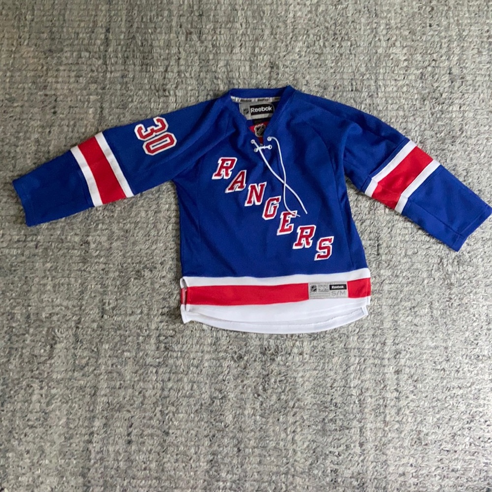 Youth S/M Lundqvist Rangers #30 jersey